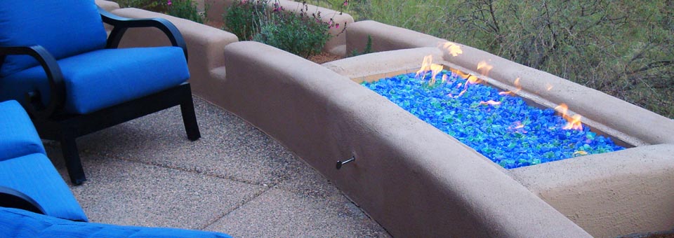 Pavers-Artificial turf- Fire pit